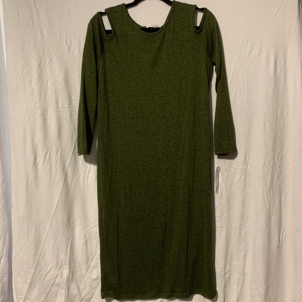 Nine 1 Eight | Cold Shoulder Sweater Dress